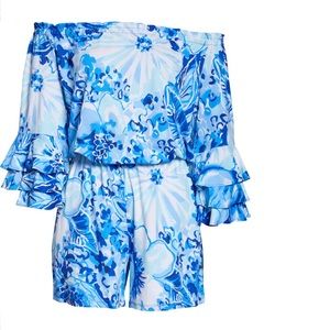 Lilly Pulitzer Calla off the shoulder romper